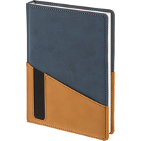 Ежедневник недатированный Attache Selection Western искусственная кожа  Soft Touch А5 160 листов синий