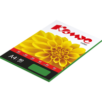 Бумага цветная для печати Комус Color изумруд интенсив (А4, 80 г/кв.м, 50 листов)