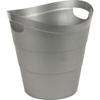Корзина для мусора и бумаг Uniplast 12 л пластик серая (30x29x29 см)