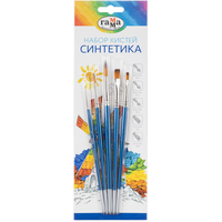 Набор кистей Гамма синтетика (5 штук в наборе)