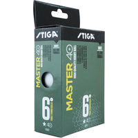 Мяч для настольного тенниса Stiga Master ABS 40 мм (6 штук)