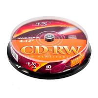 Диск CD-RW VS 0.7 ГБ 4x -12x cake box (10 штук в упаковке)