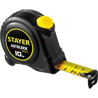 Рулетка измерительная Stayer Autolock 10 м x 25 мм сталь с автостопором  (2-34126-10-25)