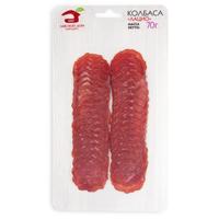 Колбаса Мясной дом Бородина Лацио сырокопченая нарезка 70 г