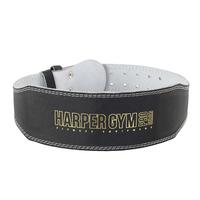 Пояс для тяжелой атлетики Jabb/Harper Gym JE-2623 узкий черный/белый размер M