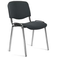Стул офисный Easy Chair Изо серый ткань металл хромированный (1280112)