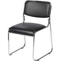 Стул офисный Easy Chair 802VP черный (искусственная кожа, металл)