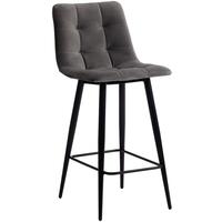 Стул полубарный TetChair Chilly серый (ткань, 2 штуки)