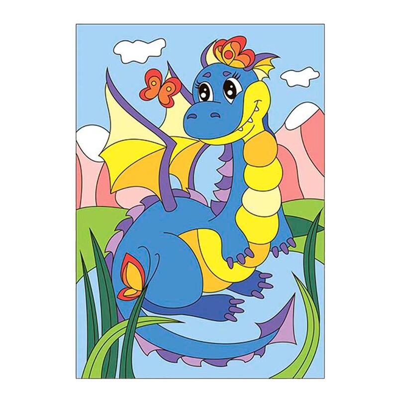 Картина по номерам Озорной дракончик для малышей – выгодная цена – купитьтовар Картина по номерам Озорной дракончик для малышей в интернет-магазинеКомус