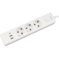 Удлинитель Power Cube 3 розетки + USB 1.9 м с заземлением и выключателем  (PC-5-2M)