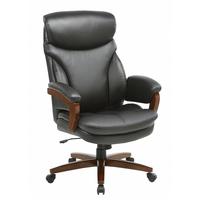 Кресло для руководителя Easy Chair 434 TR черное (рециклированная кожа, дерево)
