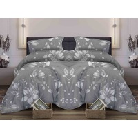 Постельное бельё Lovely textile Грация серое (2-спальное с  европростынёй, бязь)