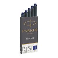 Картриджи чернильные для перьевой ручки Parker синие (5 штук в упаковке,   артикул  производителя 1950384)