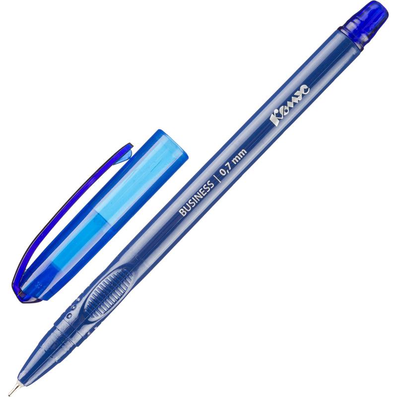 Ручка шариковая неавтоматическая Комус Business синяя (толщина линии 0.7 мм) – выгодная цена – купить товар Ручка шариковая неавтоматическая Комус Business синяя (толщина линии 0.7 мм) в интернет-магазине Комус