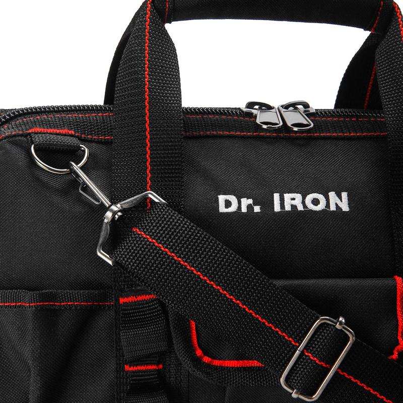 Сумка для инструмента dr iron. Сумка Dr. Iron 1004. Сумка для инструмента Dr. Iron 360x150x230 мм,. Сумка для инструмента Dr. Iron 360x150x230 мм, с ремнем dr1004. Сумка для инструмента с ремнем 500x230x300 мм Dr. Iron dr1027.