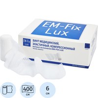 Бинт эластичный Em-Fix Lux компрессионный 6x400 см (20 штук в упаковке)