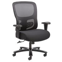 Кресло для руководителя Easy Chair 582 TС чёрное (сетка/ткань, металл)
