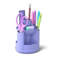 Набор настольный ErichKrause Mini Desk Pastel 8 предметов вращающийся  фиолетовый