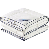 Одеяло 1.5-спальное Medsleep Старлайт 140x205 см кассетное белое