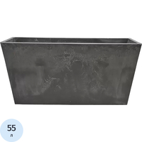 Ящик балконный GreenShip древесный уголь 79x24.5x39.5 см