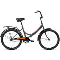 Велосипед городской Forward Altair City 24 колеса 24 дюйма темно- серый/оранжевый