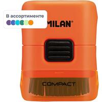 Набор ластик из синтетического каучука и пластиковый чехол Milan  прямоугольный 28x28x13 мм (2 ластика в наборе)