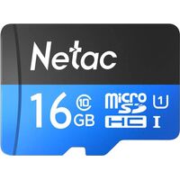 Карта памяти 16 ГБ microSDHC Netac P500 Standard UHS-I U1  (NT02P500STN-016G-R)