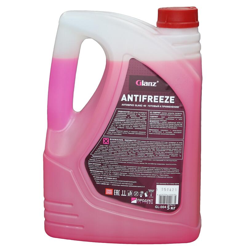 G profi antifreeze. Антифриз Glanz g-12 красный.