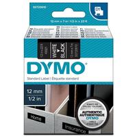 Картридж для принтера этикеток DYMO S0720610 D1 (12 мм x 7 м, цвет ленты черный, шрифт белый)