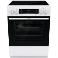 Плита электрическая Gorenje GECS6C70WC стандартной ширины белая  (стеклокерамика, 4 конфорки, 71 литр)