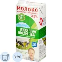 Молоко ЭкоНива ультрапастеризованное 3.2% 1 л