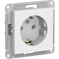 Розетка Systeme Electric AtlasDesign одноместная с заземлением 16А IP20  с рамкой скрытого монтажа белая (1240146)