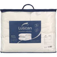 Одеяло 1.5-спальное Luscan 140х205 см стеганое с кантом белое