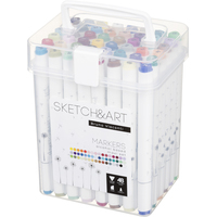 Набор маркеров для скетчинга Sketch&Art Maxi set двухсторонние 48  цветов (толщина линии 1-5 мм)