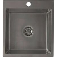 Мойка врезная комплект Ukinox PRV450.500 -GT10C 0CW с выпуском  (450х500х200 мм)