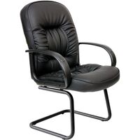 Конференц-кресло Chairman 416 V черное (экокожа, металл черный)