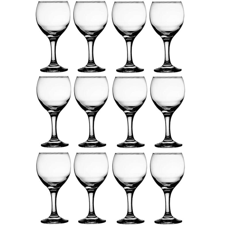 Набор бокалов для вина Pasabahce Бистро стеклянные 290 мл (12 штук в упаковке) – купить по выгодной цене в интернет-магазине | 1783783