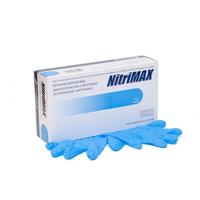 Перчатки медицинские NitriMax смотровые нитриловые нестерильные неопудренные размер M голубые (50 пар в упаковке)