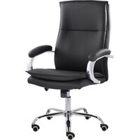 Кресло для руководителя Easy Chair СН-701 Куба чёрное (экокожа, металл)