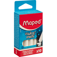 Мел школьный белый Maped White'Peps (10 штук в упаковке)