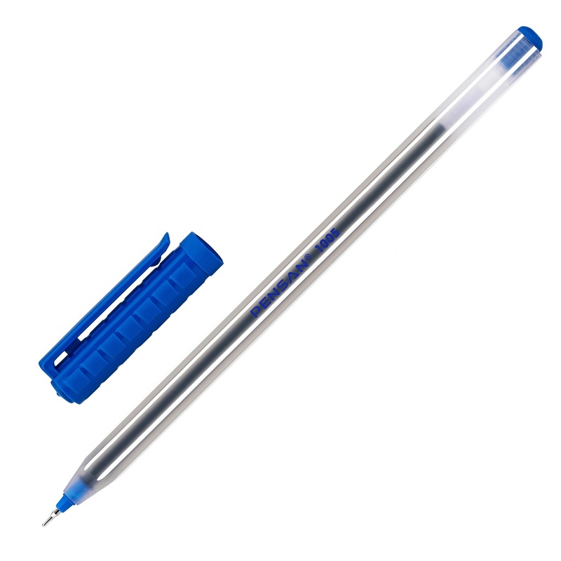 Ручка шариковая неавтоматическая Pensan Offis 1005 синяя (толщина линии 0.5 мм) – выгодная цена – купить товар Ручка шариковая неавтоматическая Pensan Offis 1005 синяя (толщина линии 0.5 мм) в интернет-магазине Комус