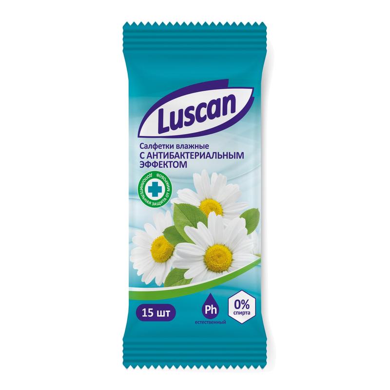 Влажные салфетки антибактериальные Luscan 15 штук в упаковке – выгодная цена – купить товар Влажные салфетки антибактериальные Luscan 15 штук в упаковке в интернет-магазине Комус