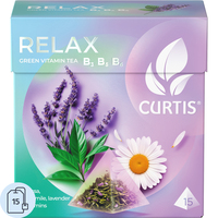 Чай зеленый Curtis Relax 15 пирамидок (лаванда, мелисса, ромашка)