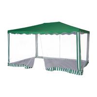 Тент-шатер садовый 1088 из полиэстера зеленый (3000x4000x2500 мм)