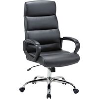 Кресло для руководителя Easy Chair 679 TR чёрное (рециклированная кожа,  металл)
