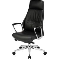 Кресло для руководителя Easy Chair 598 MPU чёрное (экокожа, алюминий)