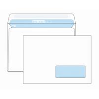 Конверт BusinessPost C5 90 г/кв.м белый стрип с внутренней запечаткой с  правым окном (1000 штук в упаковке)