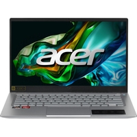 Ноутбук Acer Swift Go SFG14-41-R3D8 14" Silver AMD Ryzen 5 7530U/16  ГБ/SSD 1024 ГБ/AMD Radeon Graphics (NX.KG3CD.005)