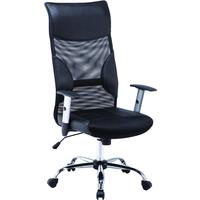 Кресло для руководителя Easy Chair 577 TTW чёрное (искусственная  кожа/сетка/ткань, металл)