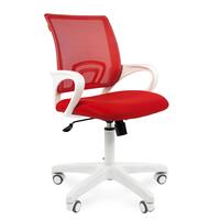 Кресло офисное Chairman 696 красное (сетка/ткань, пластик)